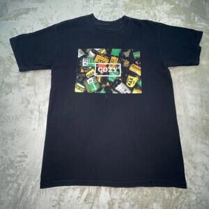 Team COZY Kodak Film Graphic T-Shirt Black Short Sleeve Crew Neck Men’s Tee Sz M